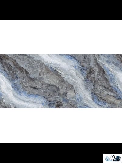 Керамогранит FMAX The Wizard Of Oz 6mm glossy 120x280 см серо - голубой