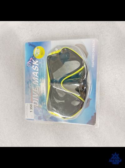 Маска для дайвинга DIVEMASK монолинза силикон б/б