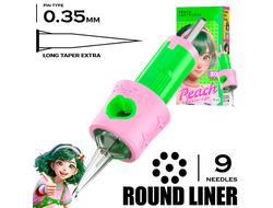 9 RLLT-X/0.35 - Round Liner Long Taper Extra - PEACH