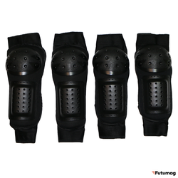 Комплект наколенники + налокотники черные