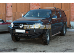 Передний силовой бампер серии Трофи на Volkswagen Amarok I 2010-2016 (02.020.03)