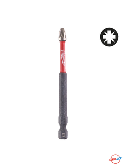 Бита Milwaukee Shockwave Impact Duty PZ2 x 90 мм (1шт) 4932430867