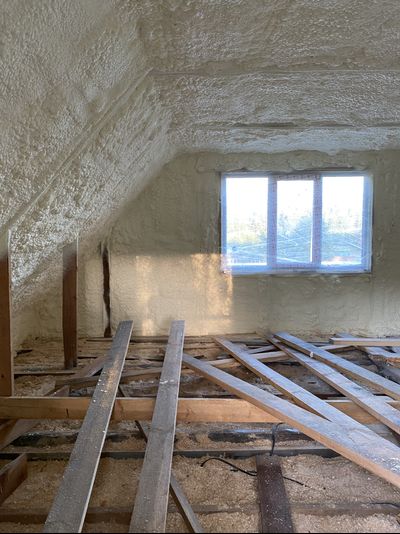 Утепление мансарды пенополиуретаном