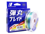 Шнур Major Craft Dangan Braid X4 150м, 1.0PE, 18lb, мультиколор / 0.13мм