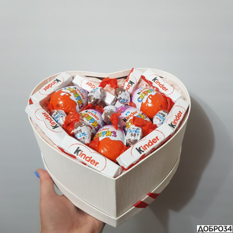 Коробка-сердце из киндеров «Деройял» фото3