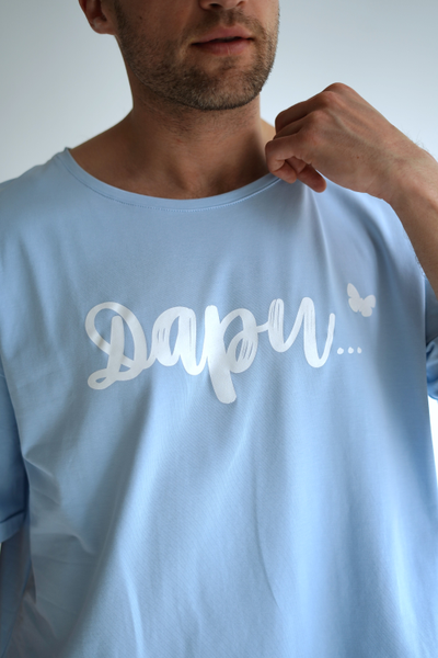 МУЖСКАЯ ФУТБОЛКА ГОЛУБАЯ "ДАРИ"