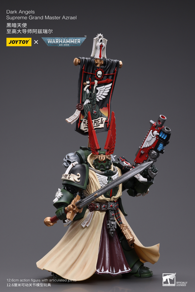 Верховный великий магистр Темных Ангелов Азраил (Warhammer 40k) - КОЛЛЕКЦИОННАЯ ФИГУРКА 1/18 Dark Angels Supreme Grand Master Azrael (JT7899) - JOYTOY