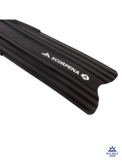 Ласты длинные 47/48 Scorpena A черные мягкие XXL