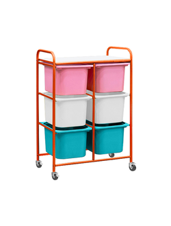 СТЕЛЛАЖНАЯ ВЫДВИЖНАЯ СИСТЕМА ХРАНЕНИЯ 4 - 6 КОНТЕЙНЕРОВ (ВЕРТИКАЛЬНО)