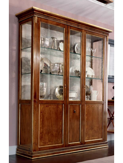 ВИТРИНА 2-Х ДВЕРНАЯ (L165*P49*H210) ART.16.72 GOLD TOSATO