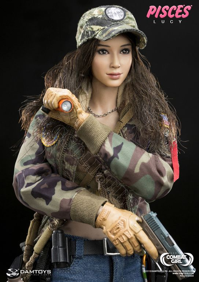 Куртка женская с шевронами 1/6 (DCG004) - DAMTOYS