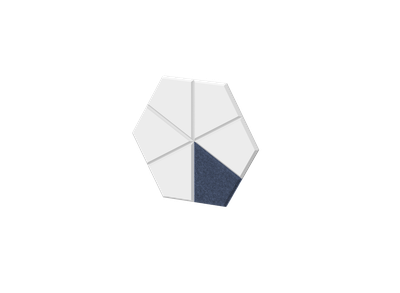 Набор акустической настенной мозаики "Лед", 6 шт.