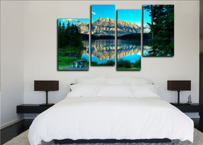 Модульная картина "Горы вдали"