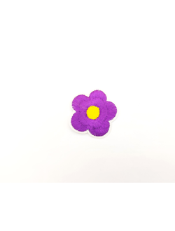 Термоаппликация цветок,  фиолетовый