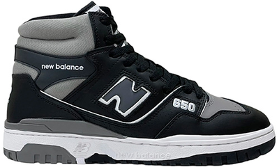 New Balance 650 Black Grey с мехом
