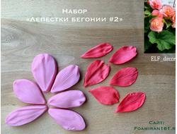 Молд «Лепестки бегонии #2» (ELF_decor)