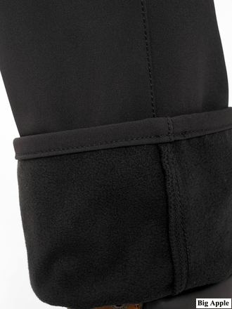 Мужские утепленные брюки (джинсового покроя) с пятью карманами