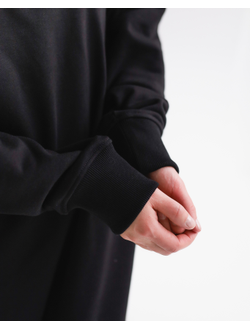 Платье-худи  (черный)