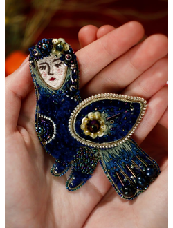 Брошь "Сирин"