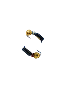 30-52-306/ Мормышка вольфр. "Народная" "СТОЛБИК" с коронкой Ø3 вес 0,7гр диско шар золото. (уп-ка 10шт.)