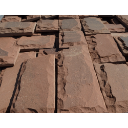 Плитка пиленая со сколом красная