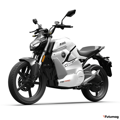 Электромотоцикл WHITE SIBERIA SUPER SOCO STREET HUNTER PRO белый