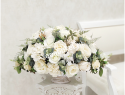 композиция в белом кремовом цвете № АР6 в стиле ампир и рококо (копия)