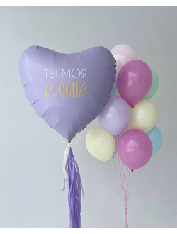 Композиция шаров Ты моя Весна