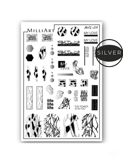 Слайдер-дизайн MilliArt Nails Металл MTL-129