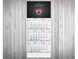 Календарь квартальный Ливерпуль, Liverpool FC №9