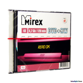Диск Mirex DVD+RW 4.7Gb 4x 120 min video