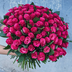 Букет из 101 розы Tacazzi 50 см