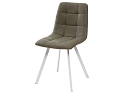 Стул CHILLI SQUARE RU-04 экокожа хаки, PU/ белый каркас М-City