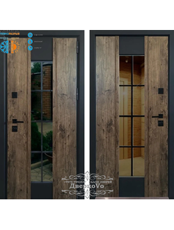 STEEL ART (СТИЛ АРТ) МЕЛИТОПОЛЬ. КОТТЕДЖ 267. ТЕРМОРАЗРЫВ. АКАЦИЯ ТЕМНАЯ/ АКАЦИЯ ТЕМНАЯ. СТЕКЛОПАКЕТ.