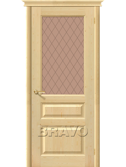 Межкомнатная дверь из Массива М5 со стеклом Без отделки