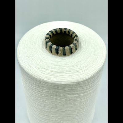 EMILCOTONI SPA art. CASHCOTTON Nm. 2/60 ХЛОПОК 85%, КАШЕМИР 15%  3000 метров в 100 граммах, цв. 01 БЕЛЫЙ