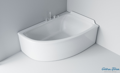 Astra-Form ванна Анастасия Solid Surface правосторонняя 182/125 см белая матовая
