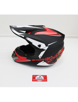 Шлем кроссовый MOTAX матово-черный-красный (G6) M(51-52)