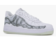 Nike Air Force 1 Low Skeleton White (Экокожа) сбоку