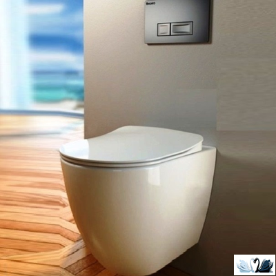 Чаша унитаза Creavit Free FE350.000 напольная приставная, с функцией биде. Скрытые крепления