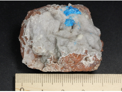 Кавансит, кристаллы на породе, Индия (43*40*22 мм, 39 г) №28632