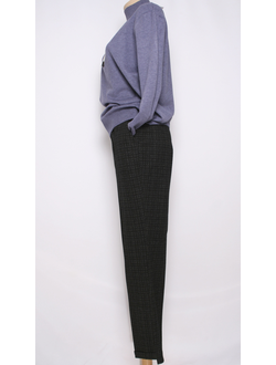 Брюки "Трикотажные" клетка тёплые