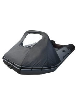 Тент носовой с окном Таймень NX 3400,3600,3800 НДНД (ПВХ) черный