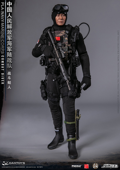Китайский боевой пловец - КОЛЛЕКЦИОННАЯ ФИГУРКА 1/6 PLA Navy Marine Corps Combat Diver (78073) - DAMTOYS