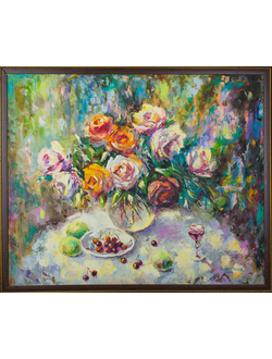 Натюрморт Спелые вишни Круглова Светлана