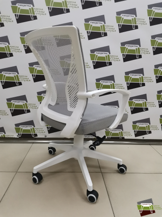 Кресло M-800 Энжел/Angel white pl E71 (серебристый) UTFC