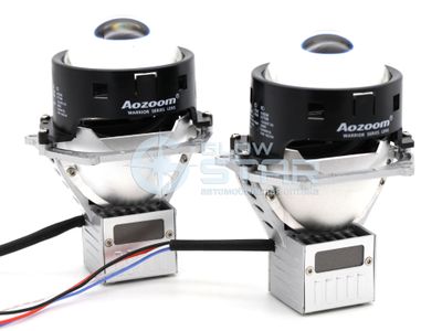 Билед модули Aozoom Black Warrior New 3.0 дюйма, 2 чипа, 5500K, 12V, 55W/65W, крепление 3R (комплект, 2шт)