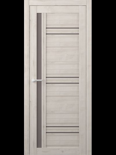 Межкомнатная дверь Невада кремовый софт с бронзовыми стеклами