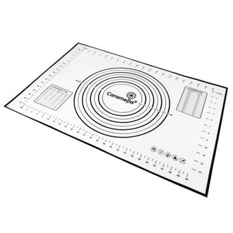 Коврик силиконовый армированный гладкий с разметкой, 60*40 см