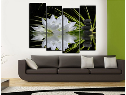 Модульная картина "Белая кувшинка"